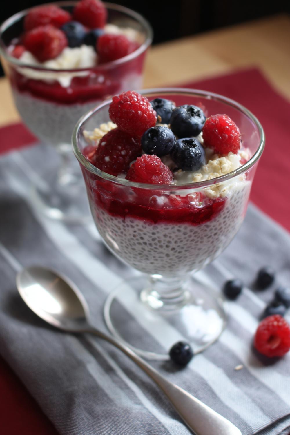 19. Protein Chia Pudding with Soy and Berry Swirl Dairy Free Protein Snacks 2026