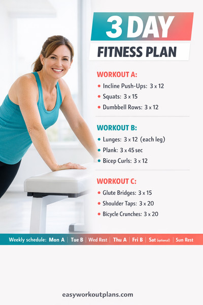 Calisthenics Workout Plan For Beginners 3 Day Routine