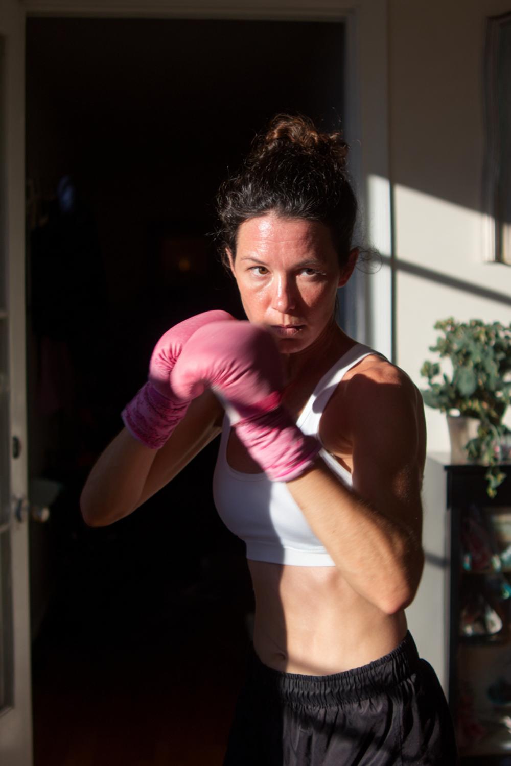 14. At Home Weight Loss Workouts: Shadow Boxing Intervals with Hand Wraps and Strong Stance Work