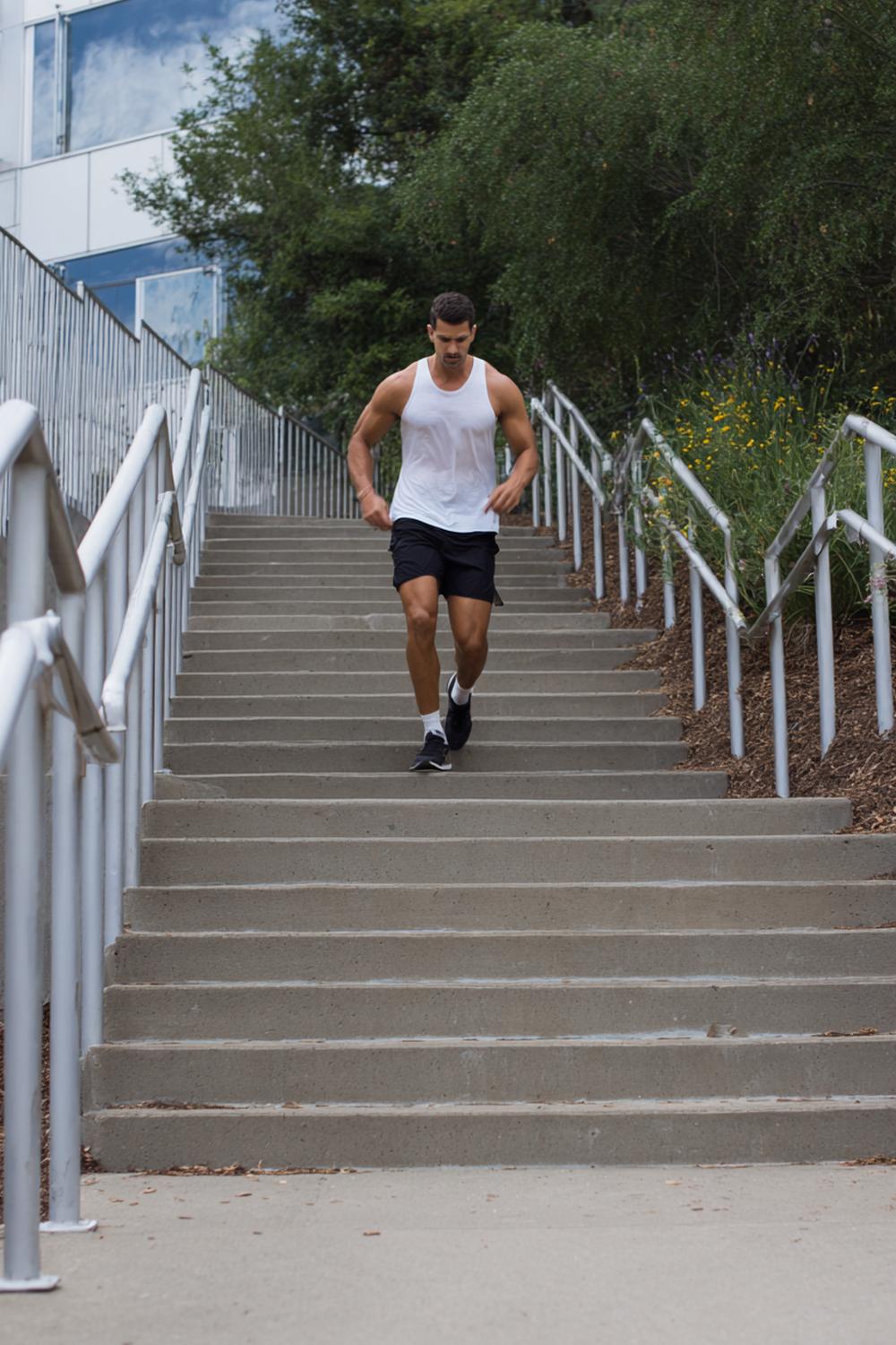 4. At Home Weight Loss Workouts: Staircase Sweat Session with Handrail Support and Timed Intervals