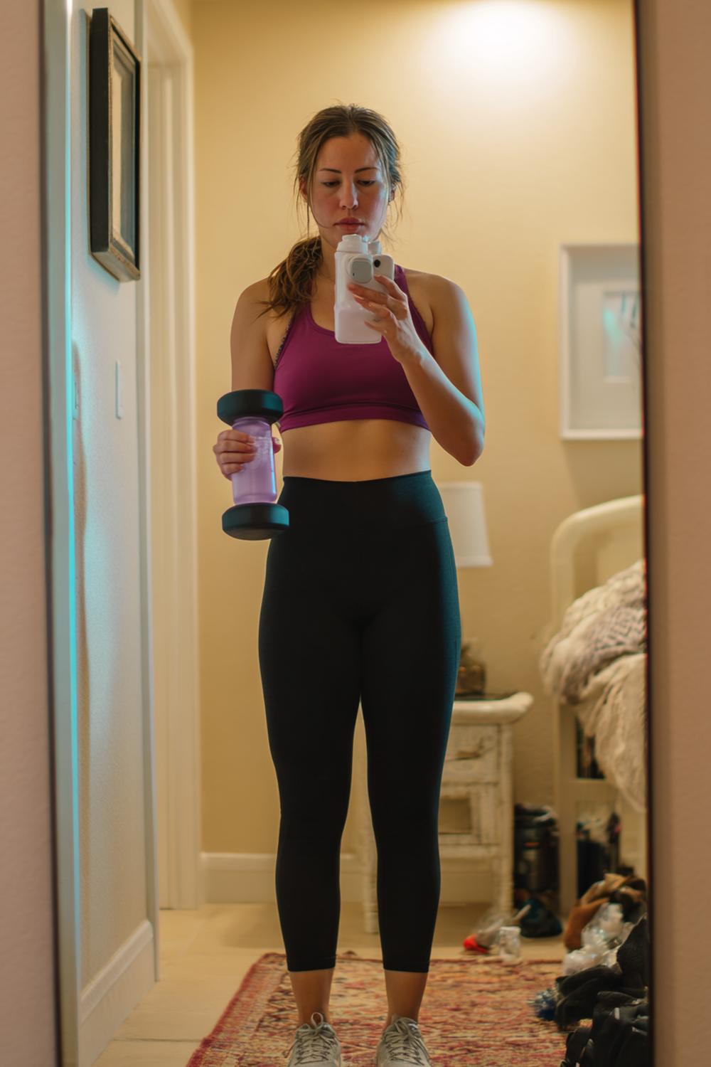 9. At Home Weight Loss Workouts: Water Bottle Dumbbell Session with Mirror Feedback and Precise Tempo