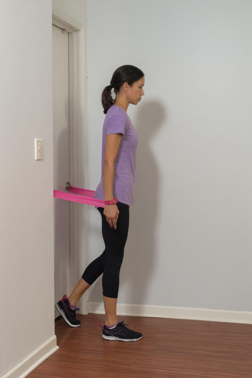 6. Beginner Weight Loss Workouts: Resistance Band Side-Step Series With Doorway Anchor