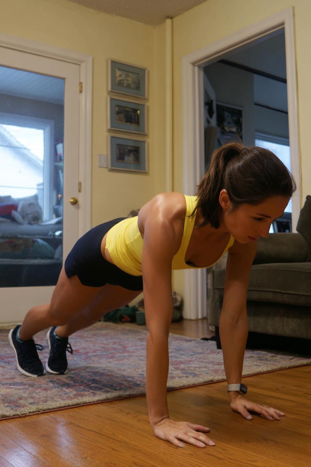 11. Bodyweight HIIT Weight Loss Workout With Burpee-to-Pushup Flow and Timed Rest