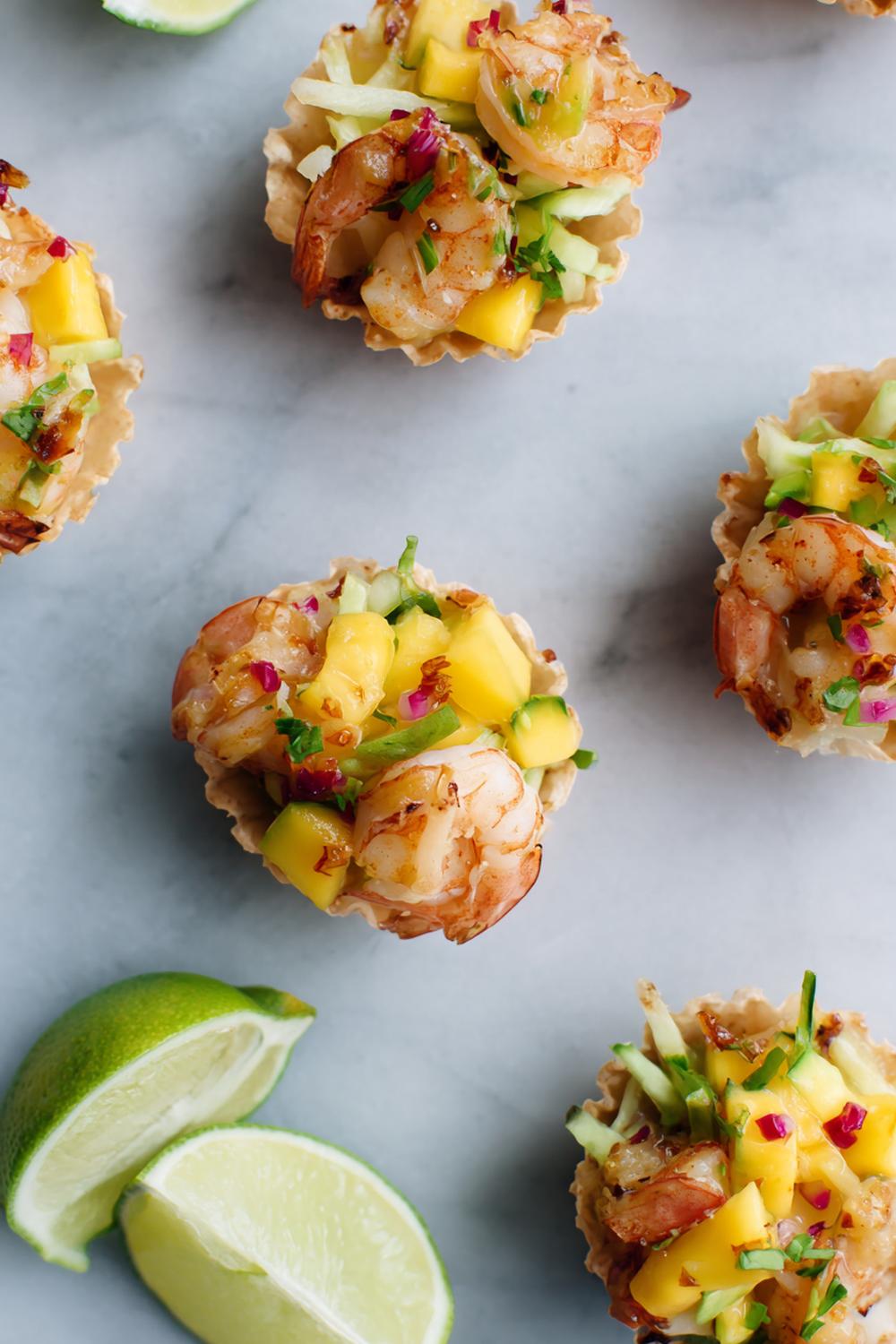 23. Shrimp and Mango Lime Cups with Chili Flakes Dairy Free Protein Snacks 2026