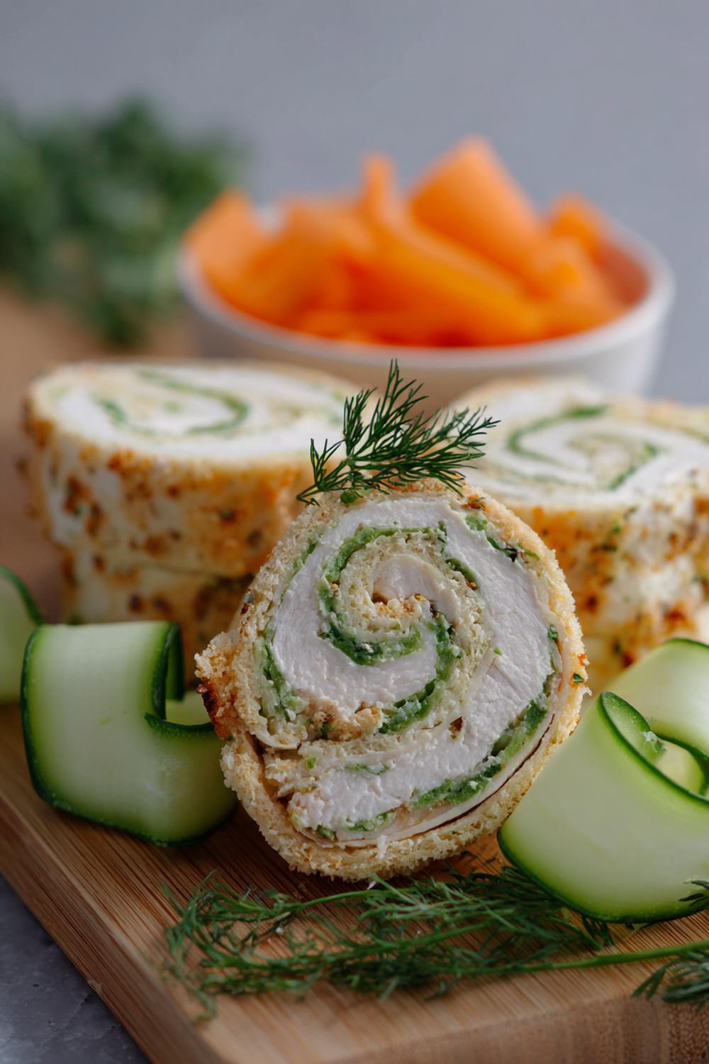 3. Everything-Spice Turkey Roll-Ups with Cucumber Ribbons Dairy Free Protein Snacks 2026