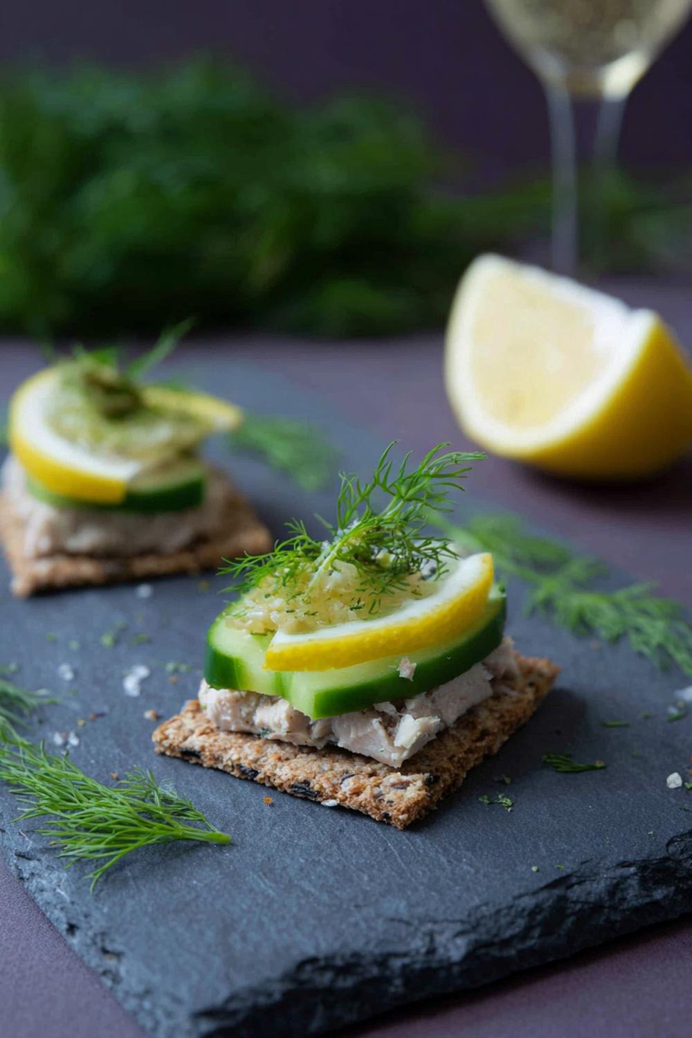 9. Sardine and Lemon Crispbread Stacks with Dill Threads Dairy Free Protein Snacks 2026