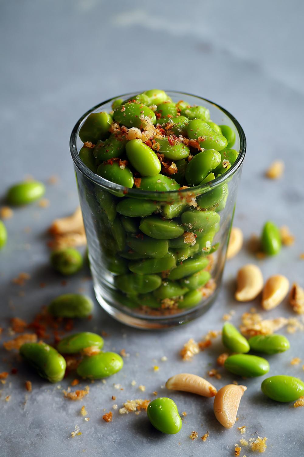7. Easy Healthy Snacks 2026: Edamame Cup with Sea Salt and Chili-Lime Dust
