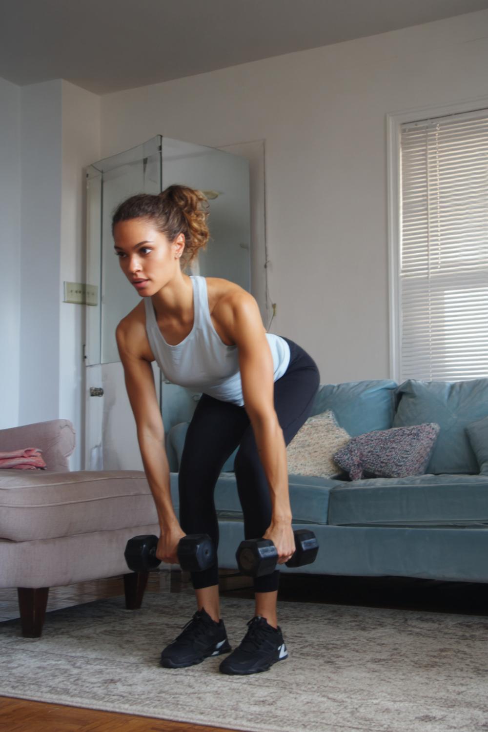 1. Full Body Weight Loss Routine: Living-Room Dumbbell Circuit With a Timer and Minimal Rest