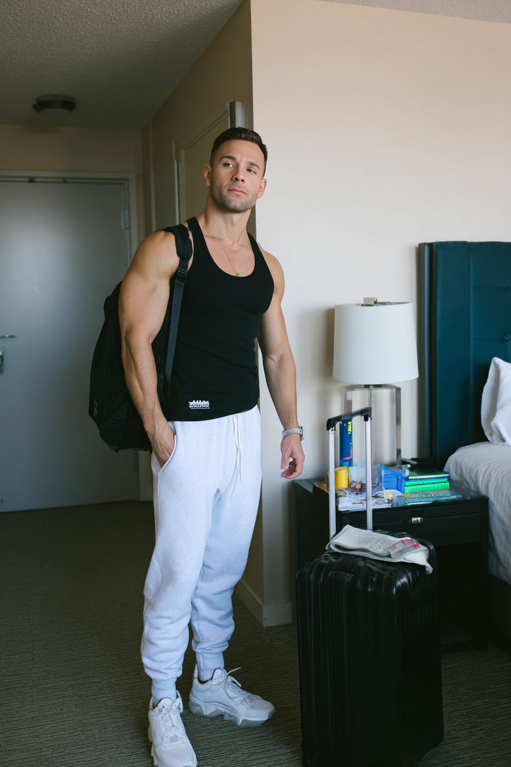 20. Full Body Weight Loss Routine: Hotel Room Routine With a Suitcase and Towel Sliders