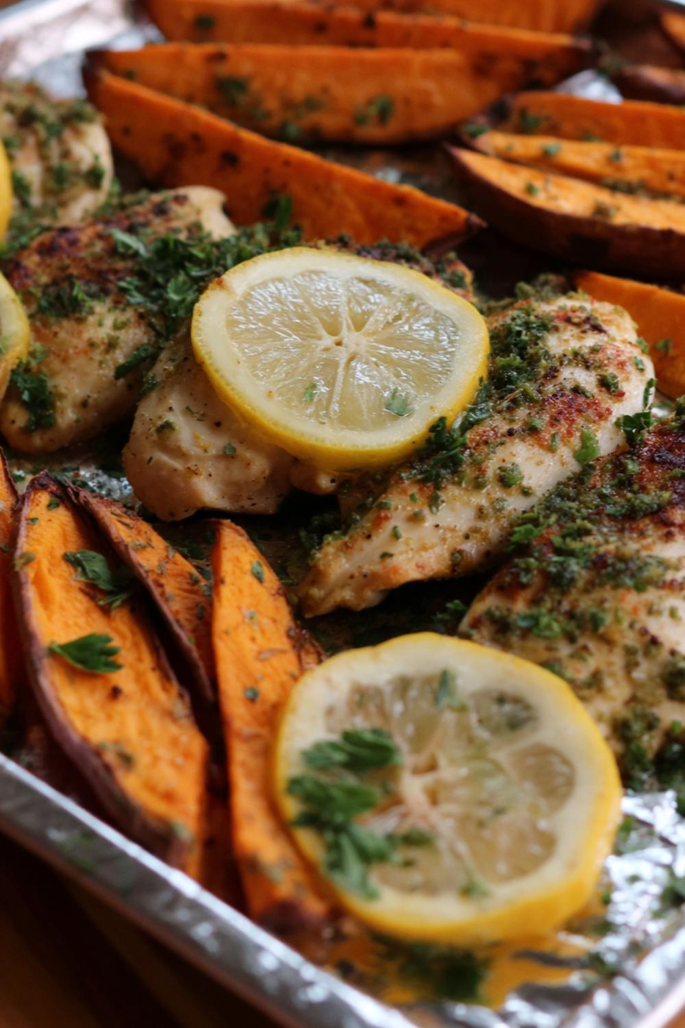 1. Gluten Free Athlete Meals 2026: Sheet-Pan Lemon Herb Chicken with Sweet Potato Wedges