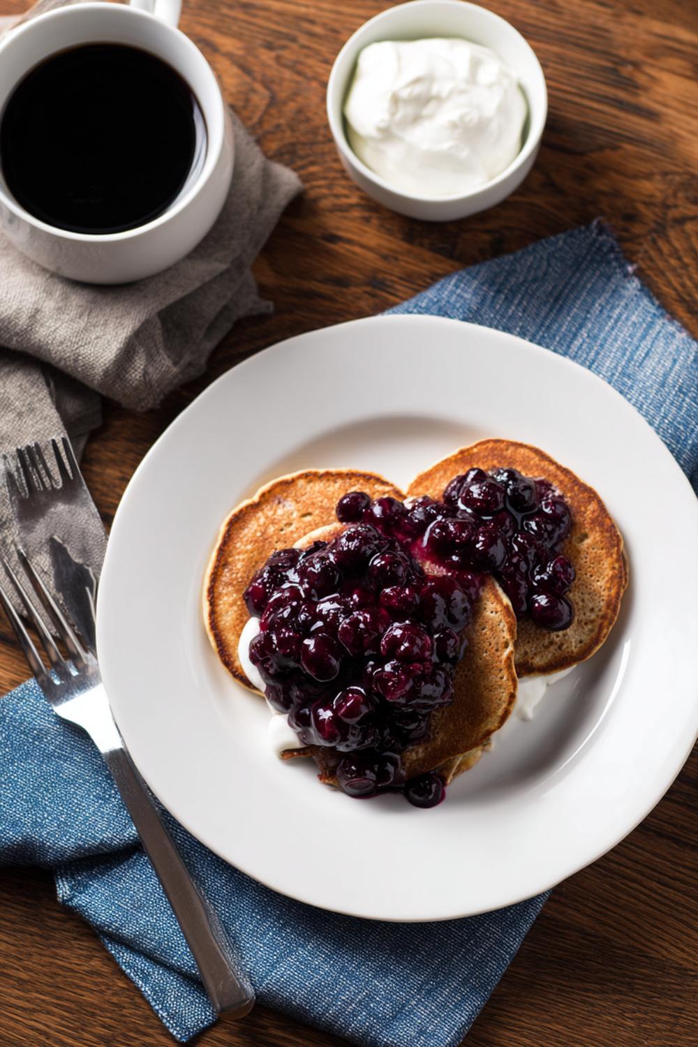 12. Gluten Free Athlete Meals 2026: Buckwheat Pancakes with Warm Blueberry Compote and Greek Yogurt