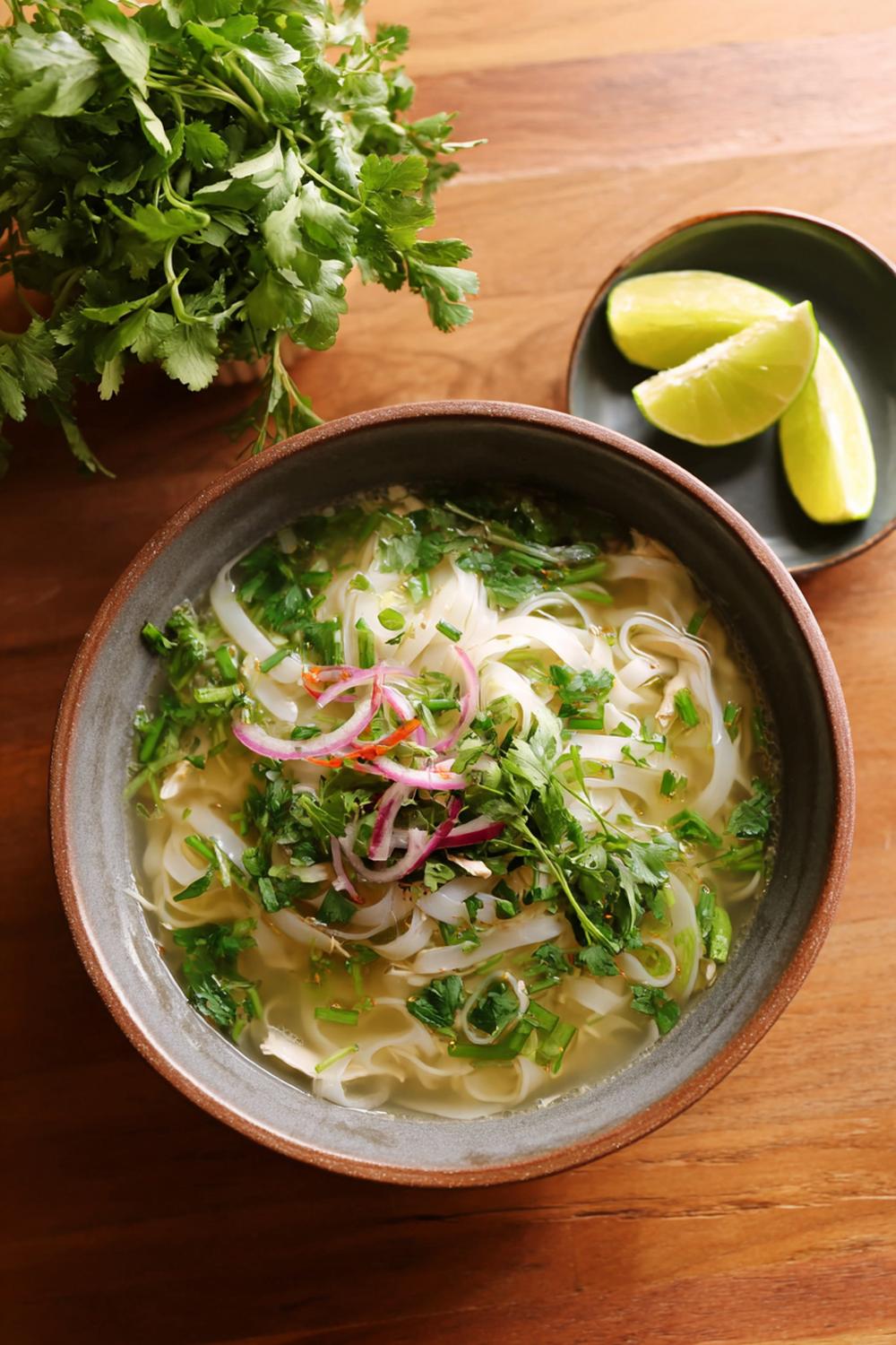 15. Gluten Free Athlete Meals 2026: Chicken Pho-Inspired Rice Noodle Soup with Herbs and Lime