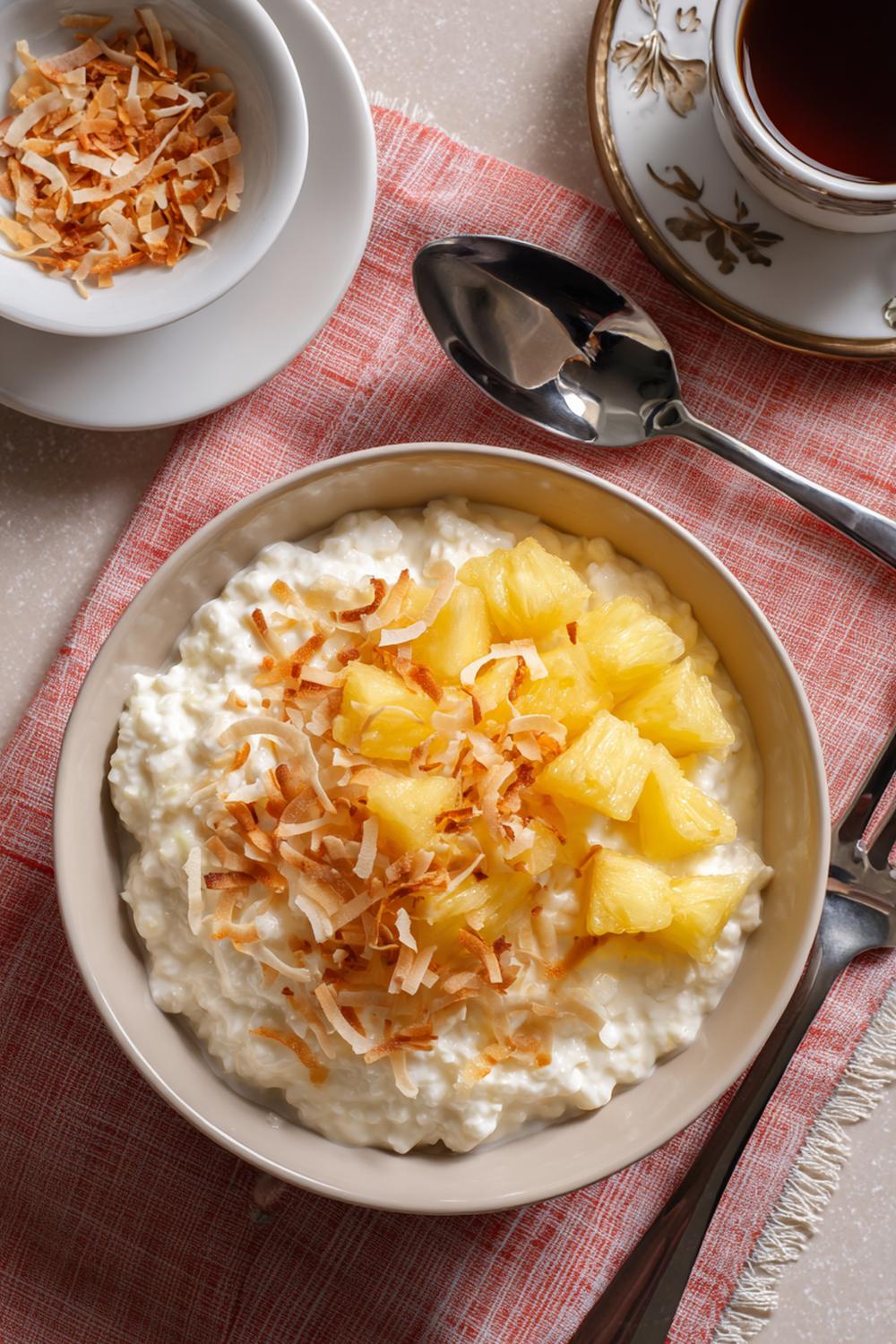 25. Gluten Free Athlete Meals 2026: High-Protein Cottage Cheese Bowl with Pineapple and Toasted Coconut
