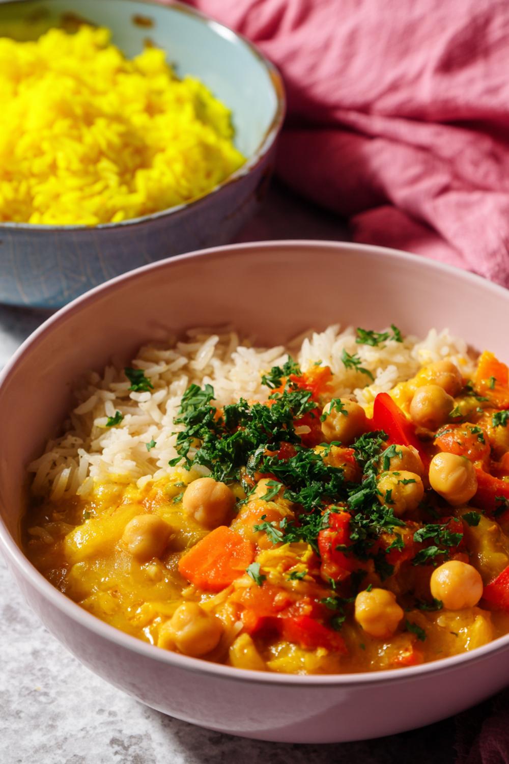 8. Gluten Free Athlete Meals 2026: Coconut Curry Chickpea Stew with Turmeric Rice