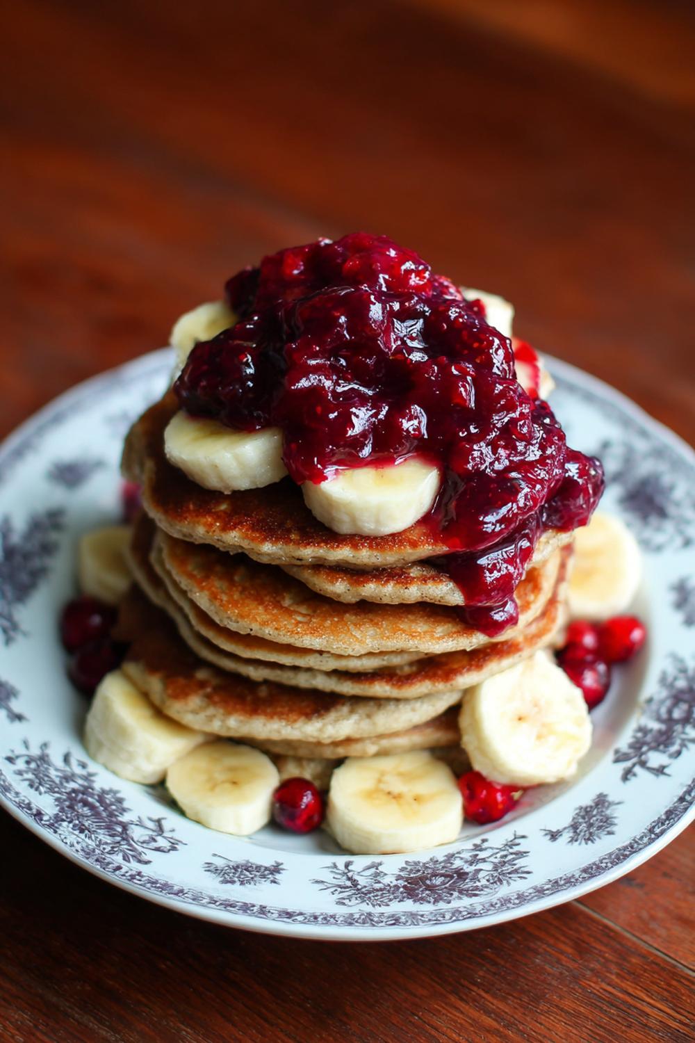 13. Healthy Recipes for Athletes 2026: Banana Oat Protein Pancakes with Warm Berry Compote Gloss