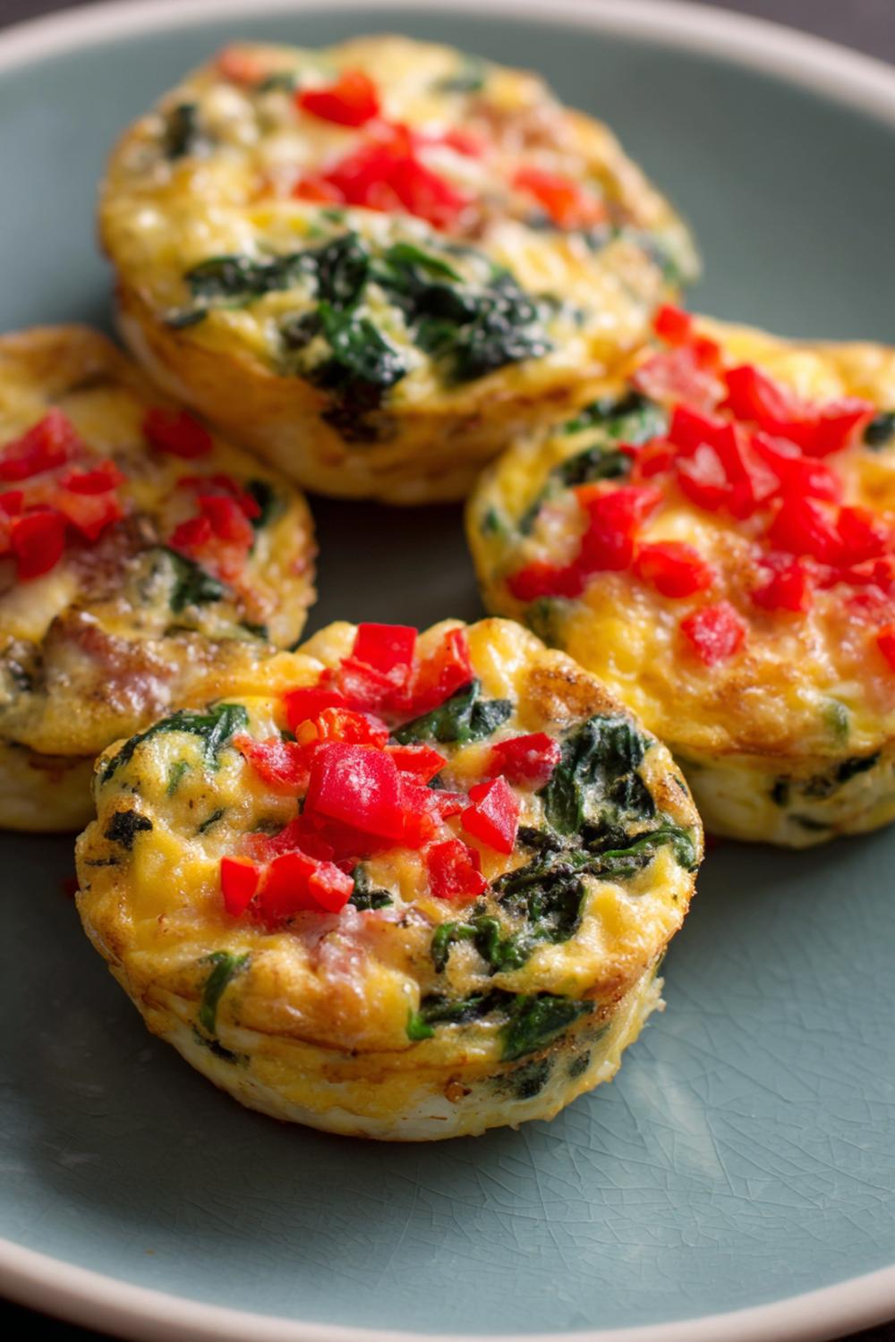 4. Healthy Recipes for Athletes 2026: Turkey and Spinach Egg Muffins with Roasted Pepper Confetti