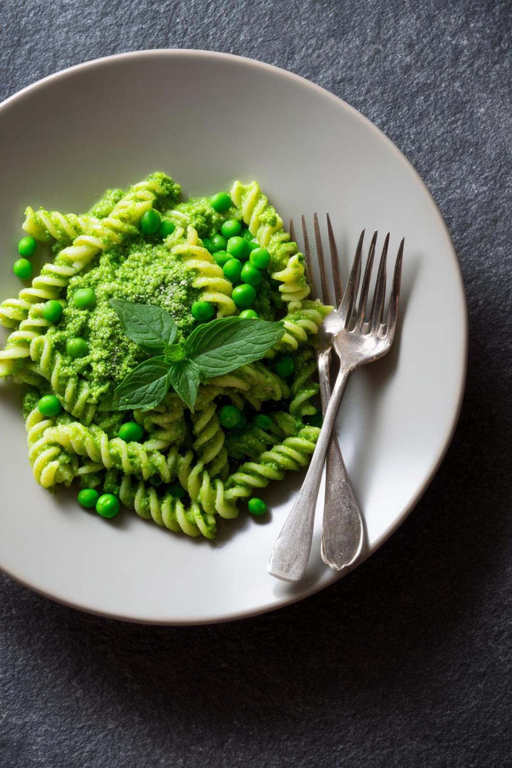15. Pesto Pasta and Peas Plate High Carb Meals Athletes 2026