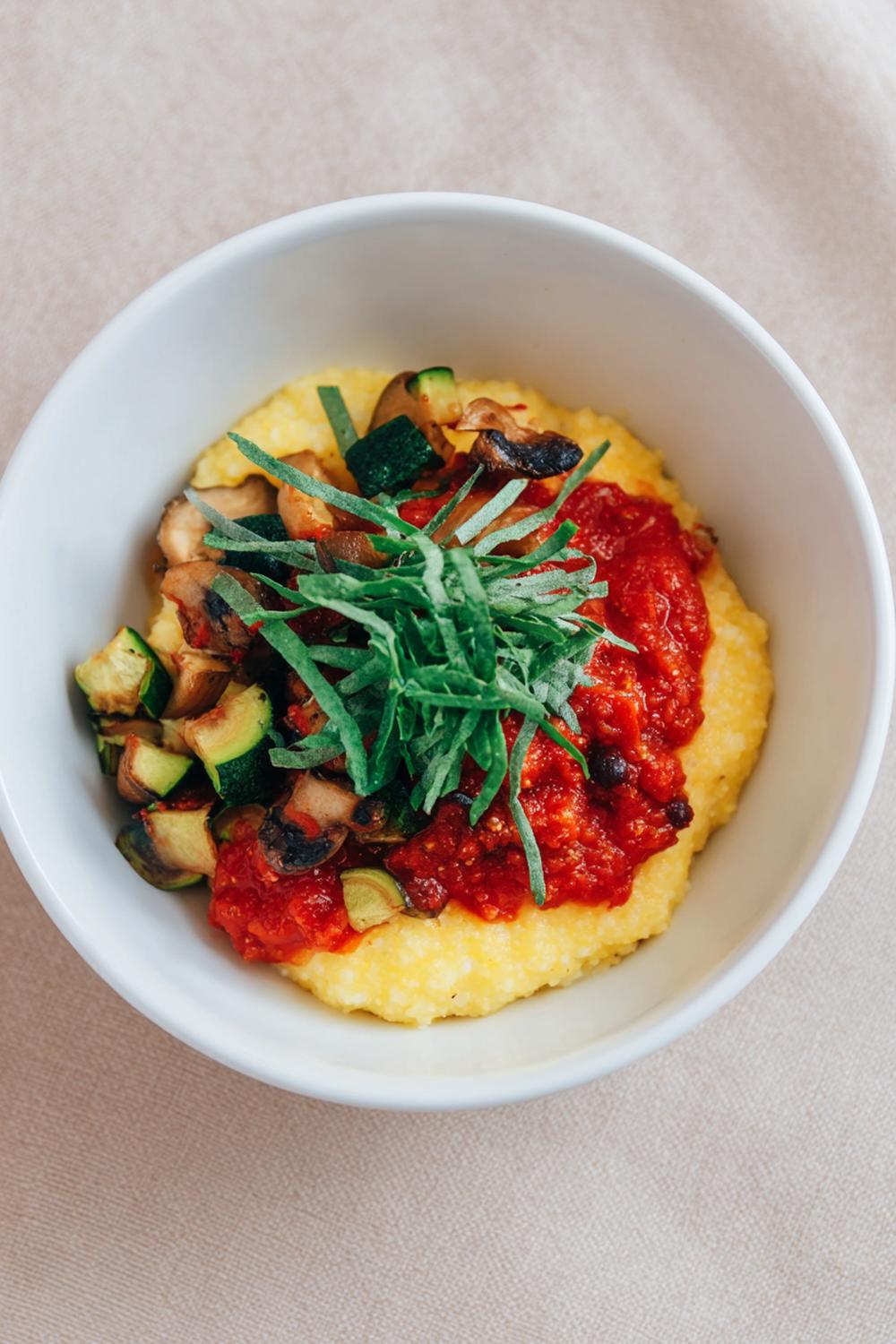21. Polenta and Marinara Bowl High Carb Meals Athletes 2026