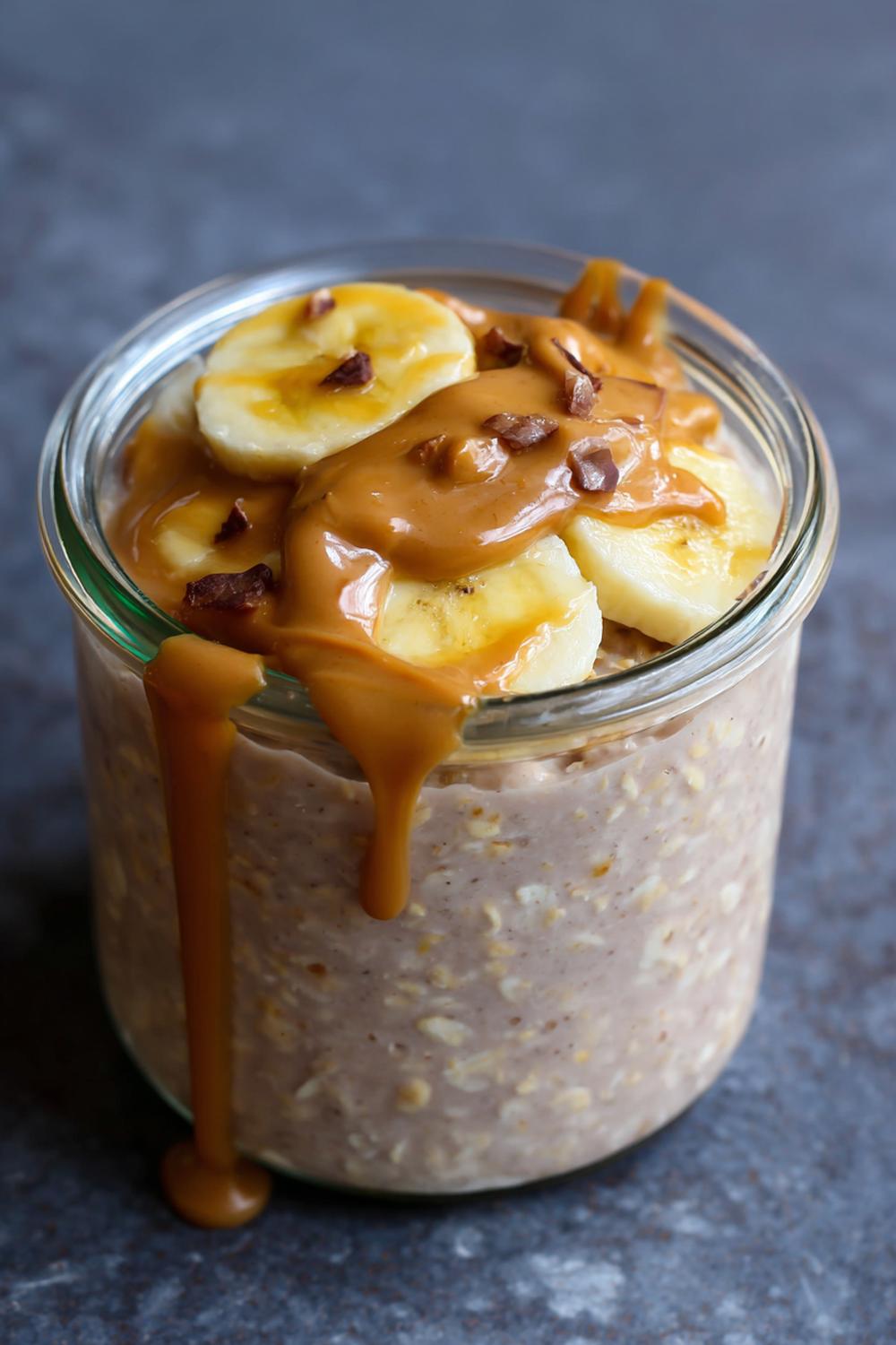 23. High Protein Meal Prep 2026 Protein Oatmeal with Peanut Butter Swirl Jars