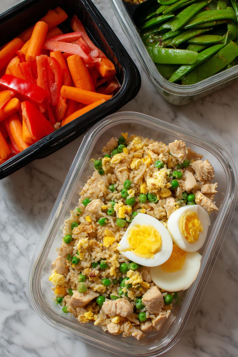 16. Lean Bulking Meal Prep 2026 Chicken Fried Rice with Extra Egg and Veggies