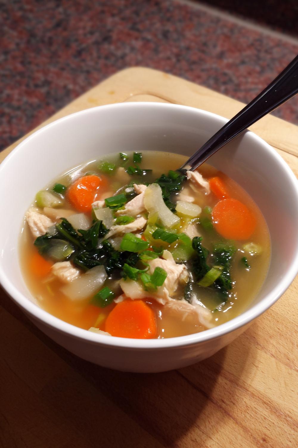 10. Chicken and Vegetable Miso Soup Protein Meal
