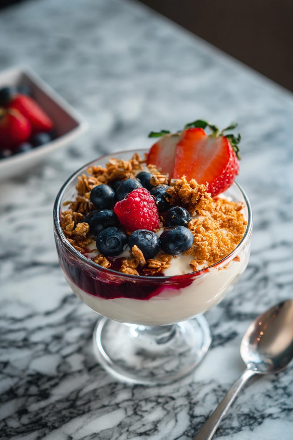 17. Skyr Parfait and Protein Granola Breakfast Protein Meal