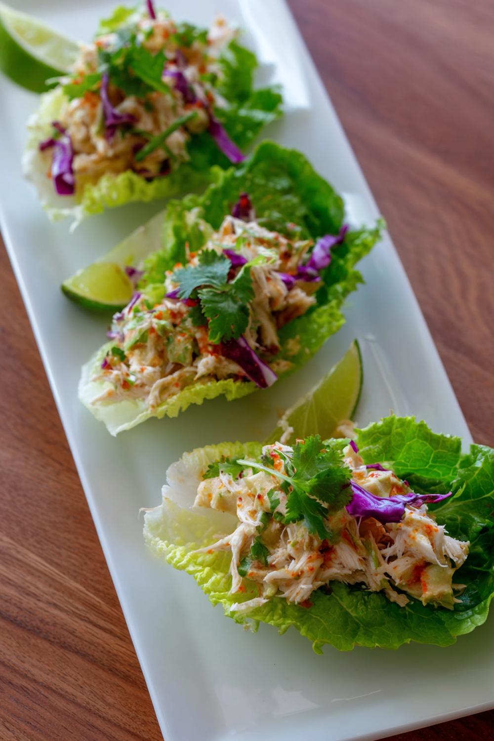 32. Crab and Avocado Lime Lettuce Boats Protein Meal