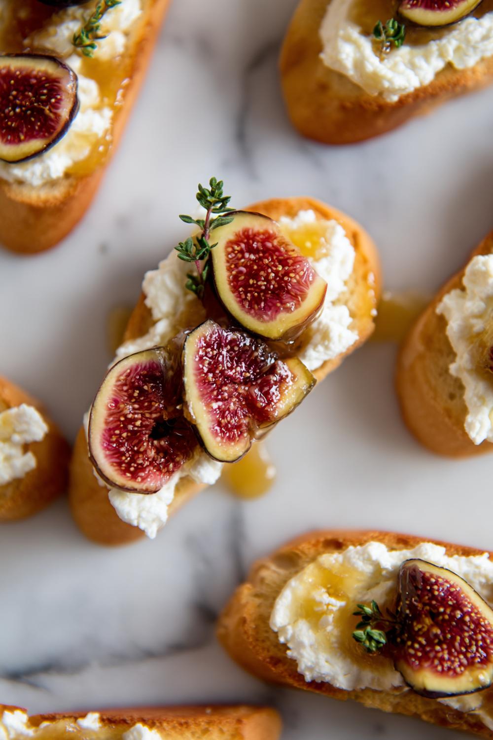 15. No Cook Protein Snacks 2026 Ricotta Honey Fig Toast Points