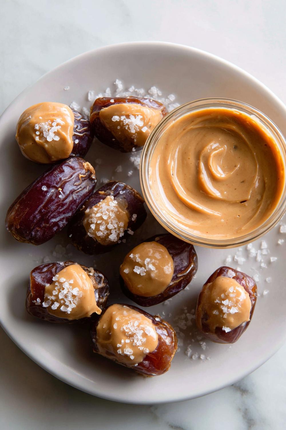 16. No Cook Protein Snacks 2026 Peanut Butter Protein Dates with Sea Salt