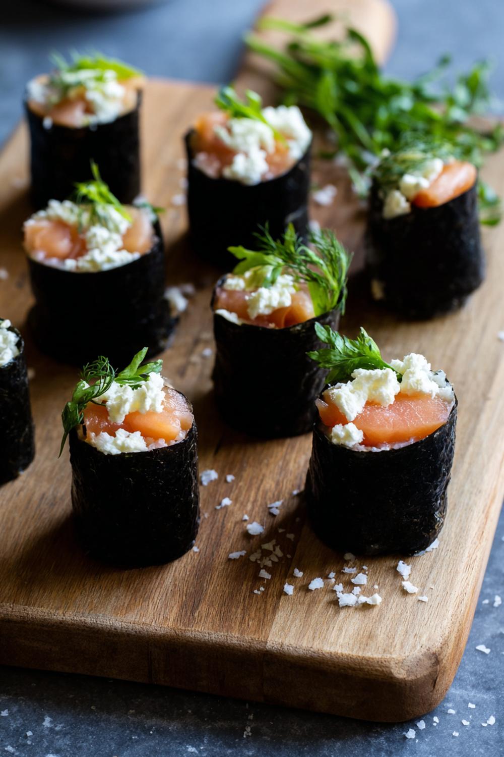 3. No Cook Protein Snacks 2026 Smoked Salmon Nori Roll-Ups