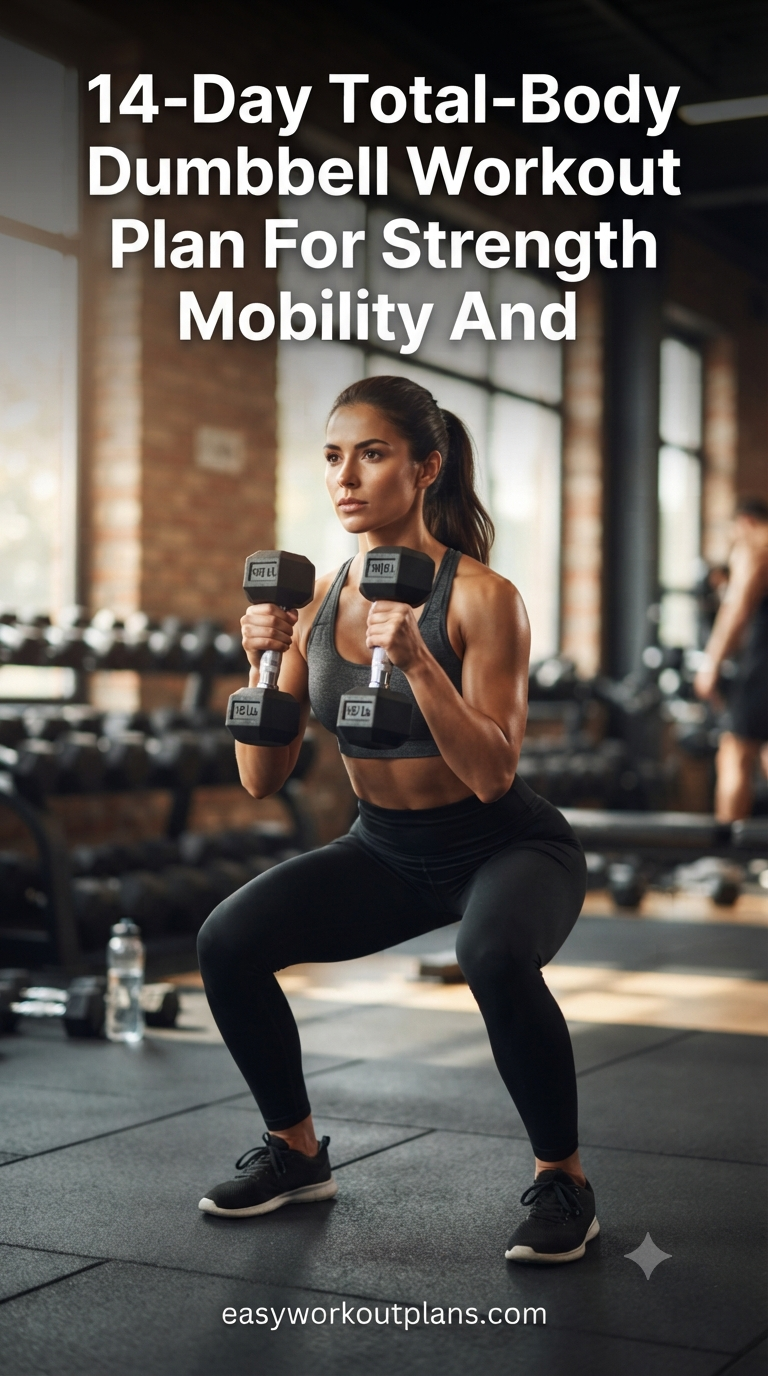 14-Day Total-Body Dumbbell Workout Plan For Strength Mobility And Results