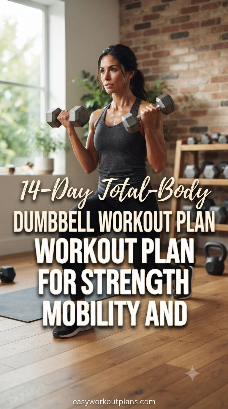 14-Day Total-Body Dumbbell Workout Plan For Strength Mobility And Results