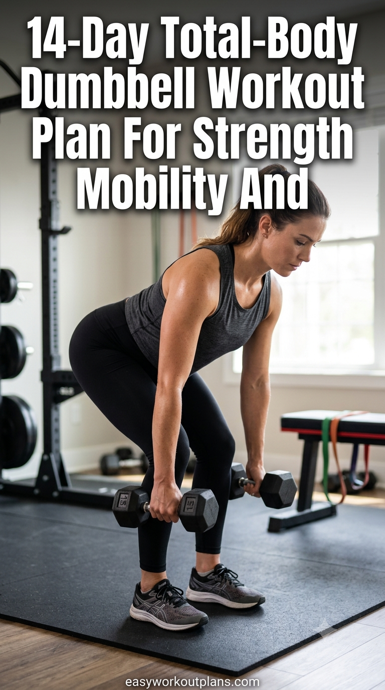 14-Day Total-Body Dumbbell Workout Plan For Strength Mobility And Results