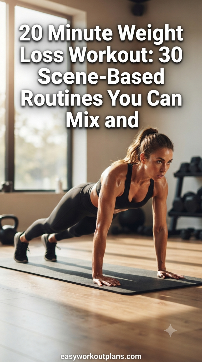 20 Minute Weight Loss Workout: 30 Scene-Based Routines You Can Mix and Match