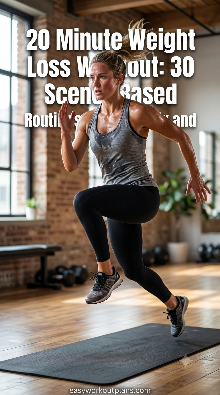 20 Minute Weight Loss Workout: 30 Scene-Based Routines You Can Mix and Match