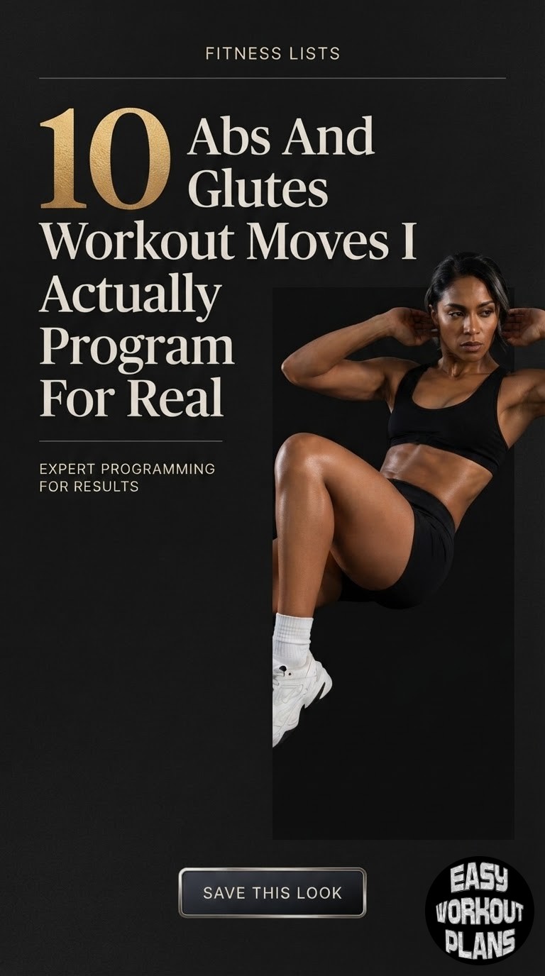 10 Abs And Glutes Workout Moves I Actually Program For Real