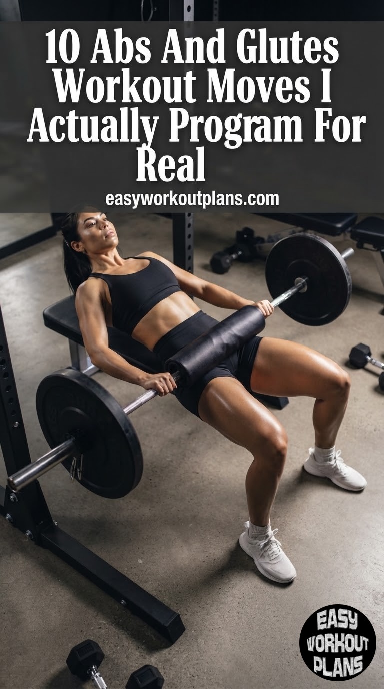 10 Abs And Glutes Workout Moves I Actually Program For Real