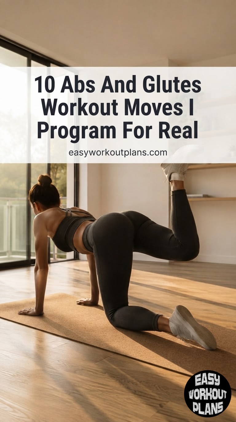 10 Abs And Glutes Workout Moves I Actually Program For Real