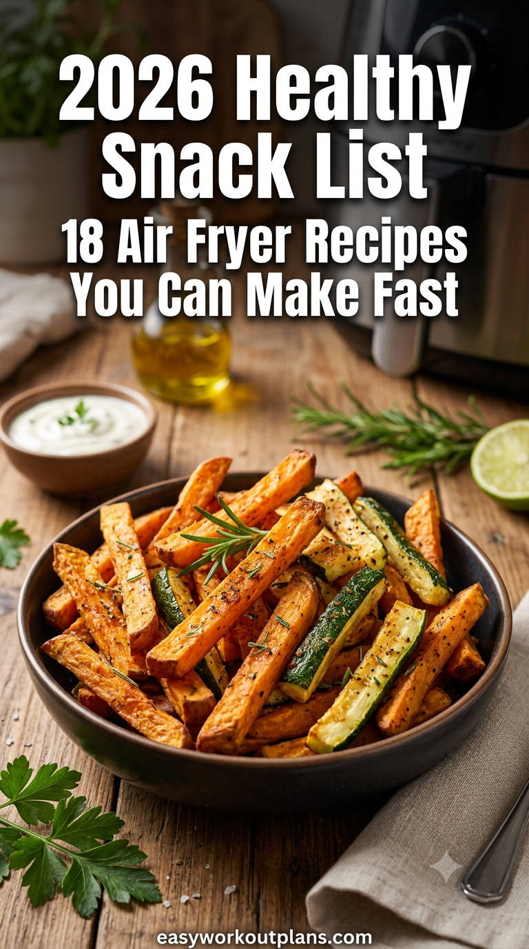 2026 Healthy Snack List 18 Air Fryer Recipes You Can Make Fast