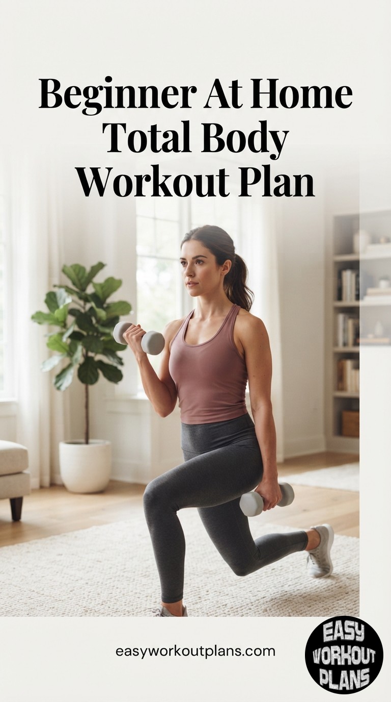 Beginner At Home Total Body Workout Plan