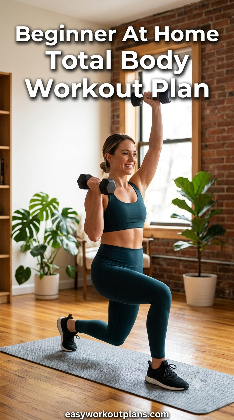 Beginner At Home Total Body Workout Plan