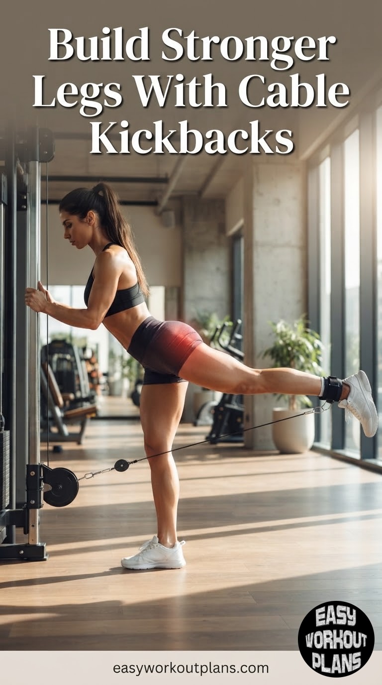 Build Stronger Legs With Cable Kickbacks