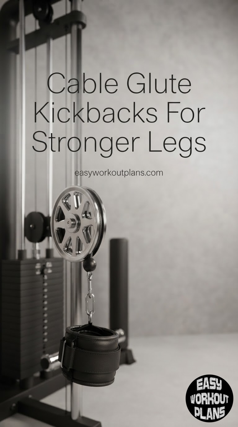 Cable Glute Kickbacks For Stronger Legs