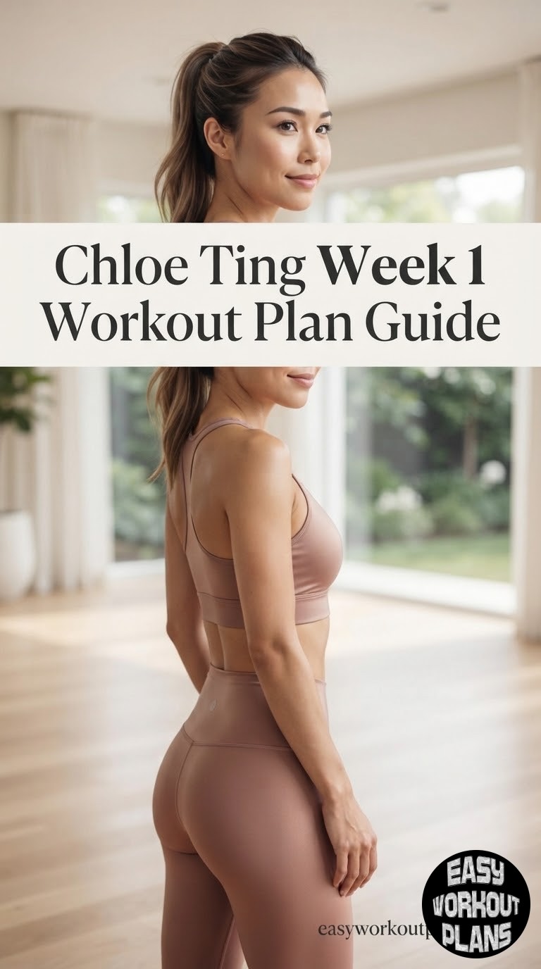 Chloe Ting Week 1 Workout Plan Guide