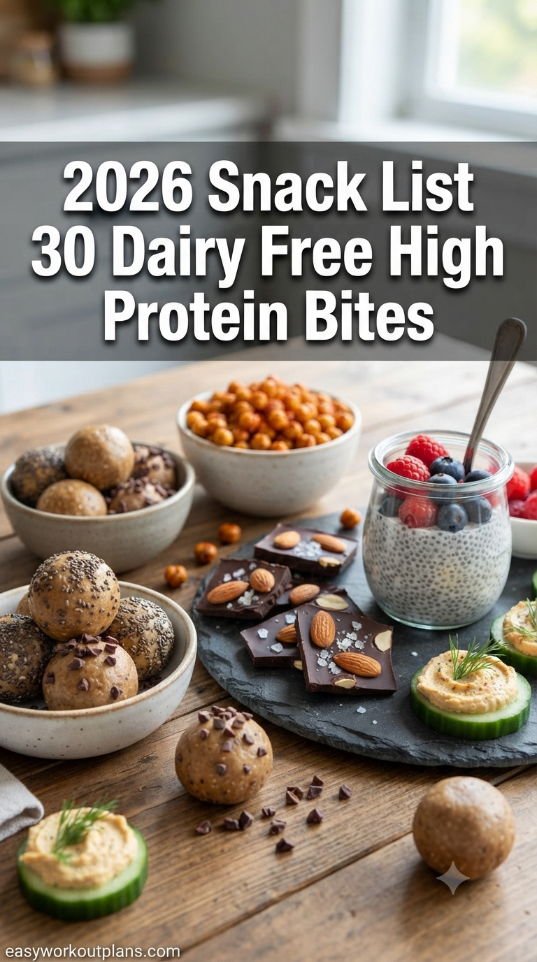 2026 Snack List 30 Dairy Free High Protein Bites