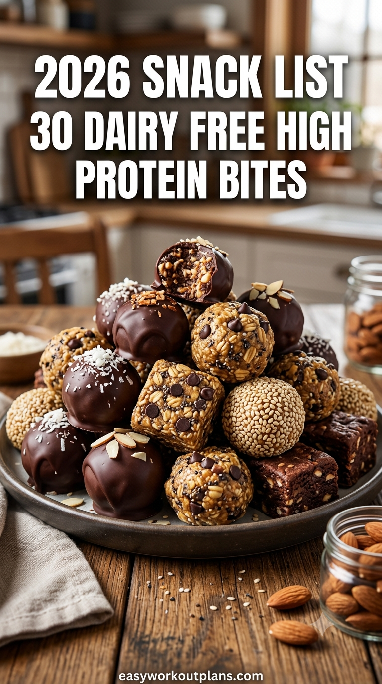 2026 Snack List 30 Dairy Free High Protein Bites
