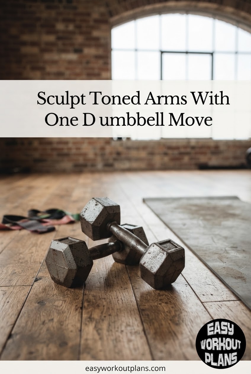 Sculpt Toned Arms With One Dumbbell Move