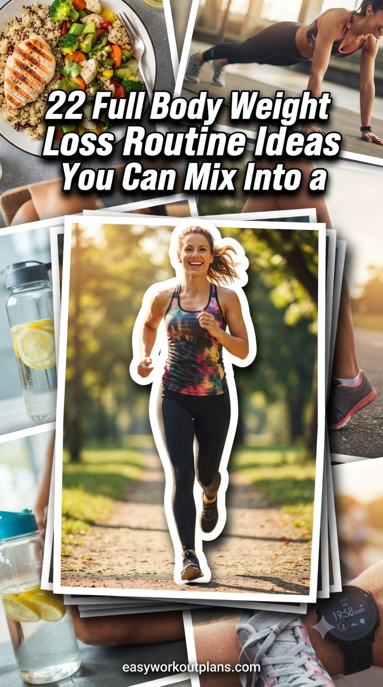 22 Full Body Weight Loss Routine Ideas You Can Mix Into a Weekly Plan