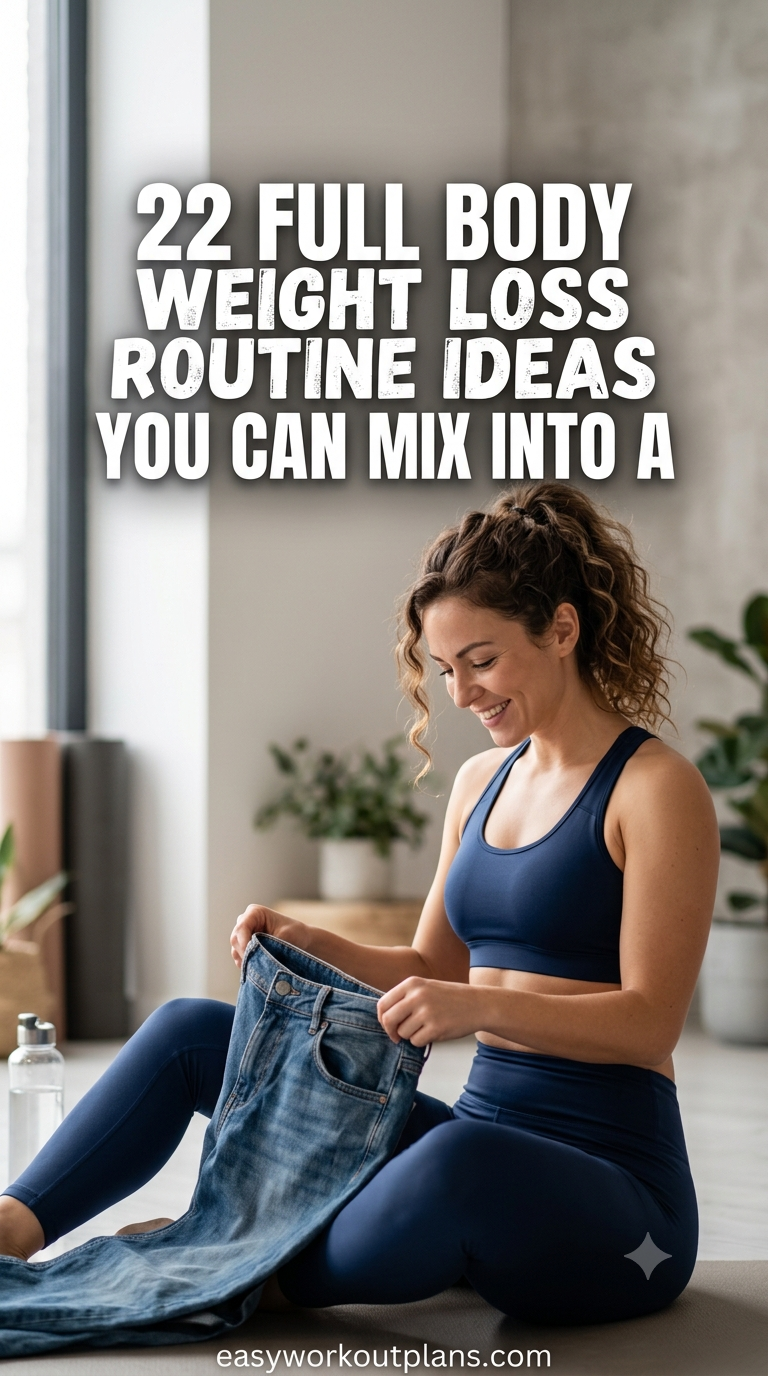 22 Full Body Weight Loss Routine Ideas You Can Mix Into a Weekly Plan