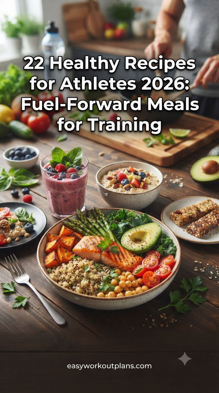 22 Healthy Recipes for Athletes 2026: Fuel-Forward Meals for Training, Recovery, and Real Life